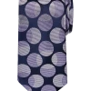 Awearness Kenneth Cole Narrow Tie, Purple Overlapping Dot -&Collar Shop MW40 8X27 32 AWEARNESS KENNETH COLE PURPLE MAIN