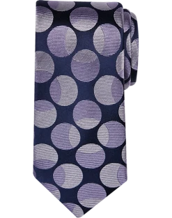 Awearness Kenneth Cole Narrow Tie, Purple Overlapping Dot