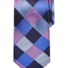 Awearness Kenneth Cole Narrow Tie, Purple Patchwork -&Collar Shop MW40 8X29 32 AWEARNESS KENNETH COLE PURPLE MAIN