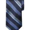 Awearness Kenneth Cole Narrow Tie, Navy Pebbled Stripe