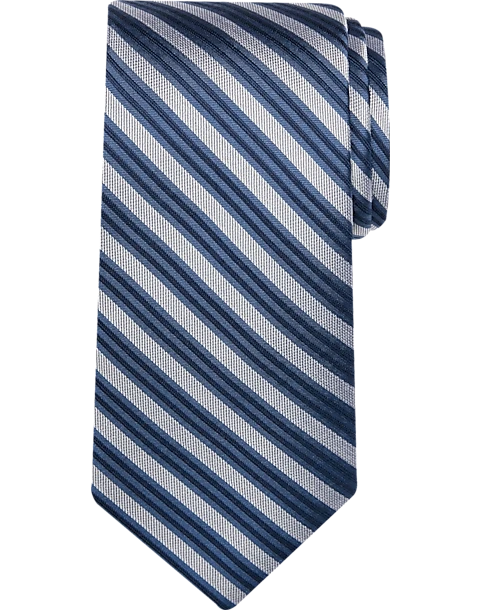 Awearness Kenneth Cole Narrow Tie, Navy Stripe 3 Awearness Kenneth Cole Narrow Tie, Navy Stripe