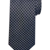 Awearness Kenneth Cole Narrow Tie, Navy Grid