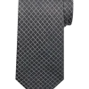 Awearness Kenneth Cole Narrow Tie, Charcoal Grid -&Collar Shop MW40 8X2M 22 AWEARNESS KENNETH COLE CHARCOAL MAIN