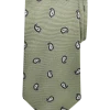 Pronto Uomo Narrow Tie, Olive Paisley -&Collar Shop MW40 8X2Z 66 PRONTO UOMO OLIVE MAIN