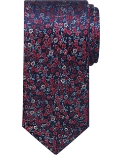 Awearness Kenneth Cole Narrow Tie, Black Mini Fiore