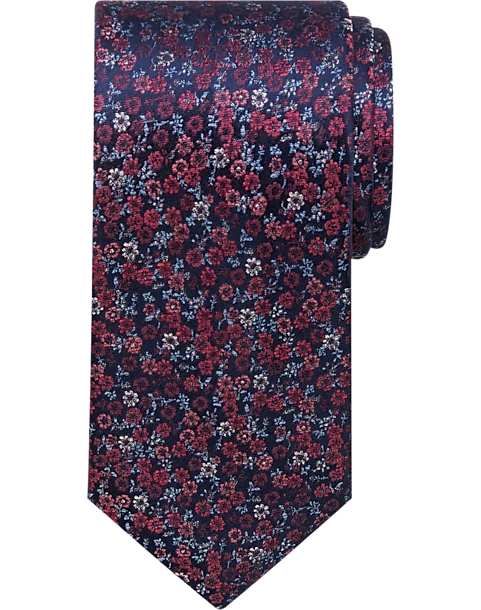 Awearness Kenneth Cole Narrow Tie, Black Mini Fiore 3 Awearness Kenneth Cole Narrow Tie, Black Mini Fiore