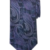 Pronto Uomo Narrow Tie, Purple Paisley -&Collar Shop MW40 8XJK 32 PRONTO UOMO PURP PAISLEY MAIN