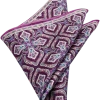 Pronto Uomo Pocket Square, Purple Oversized Medallion -&Collar Shop MW40 8XJM 32 PRONTO UOMO PURPLE MAIN