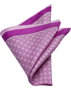 Pronto Uomo Pocket Square, Lavender Square And Dot