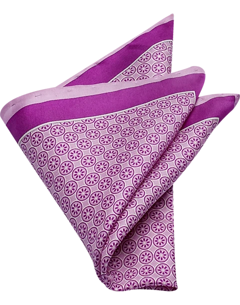Pronto Uomo Pocket Square, Lavender Square And Dot 3 Pronto Uomo Pocket Square, Lavender Square And Dot