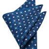 Pronto Uomo Pocket Square, Navy Medallion -&Collar Shop MW40 8XJP 01 PRONTO UOMO NAVY MAIN