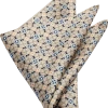 Pronto Uomo Pocket Square, Taupe Medallion -&Collar Shop MW40 8XJP 18 PRONTO UOMO TAUPE MAIN