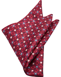 Pronto Uomo Pocket Square, Cabernet Medallion