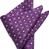 Pronto Uomo Pocket Square, Plum Medallion -&Collar Shop MW40 8XJP 73 PRONTO UOMO PLUM MAIN