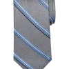 Pronto Uomo Narrow Tie, Blue Stripe -&Collar Shop MW40 8XJV 04 PRONTO UOMO BLUE STRIPE MAIN