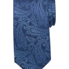 Pronto Uomo Narrow Tie, Blue Tonal Paisley -&Collar Shop MW40 8XJW 04 PRONTO UOMO BLUE PAISLEY MAIN