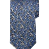 Pronto Uomo Narrow Tie, Blue Floral -&Collar Shop MW40 8XL0 04 PRONTO UOMO BLUE MAIN