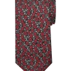 Pronto Uomo Narrow Tie, Red Floral -&Collar Shop MW40 8XL0 15 PRONTO UOMO RED MAIN