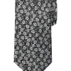 Pronto Uomo Narrow Tie, Charcoal Floral 1 Pronto Uomo Narrow Tie, Charcoal Floral -&Collar Shop MW40 8XL0 20 PRONTO UOMO CHARCOAL MAIN