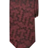 Pronto Uomo Narrow Tie, Burgundy Dot -&Collar Shop MW40 8XL1 06 PRONTO UOMO BURGUNDY MAIN