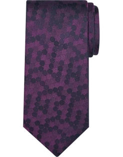 Pronto Uomo Narrow Tie, Plum Dot