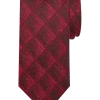 Pronto Uomo Narrow Tie, Burgundy Sketched Diamond -&Collar Shop MW40 8XL3 06 PRONTO UOMO BURGUNDY MAIN