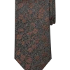 Pronto Uomo Narrow Tie, Brown Floral -&Collar Shop MW40 8XL4 03 PRONTO UOMO BROWN MAIN