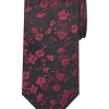 Pronto Uomo Narrow Tie, Red Floral -&Collar Shop MW40 8XL4 15 PRONTO UOMO RED MAIN