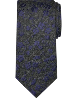 Pronto Uomo Narrow Tie, Marine Floral