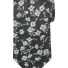 Pronto Uomo Narrow Tie, Silver Floral -&Collar Shop MW40 8XL4 25 PRONTO UOMO SILVER MAIN