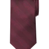 Pronto Uomo Narrow Tie, Burgundy Stripe -&Collar Shop MW40 8XL7 06 PRONTO UOMO BURGUNDY MAIN