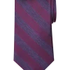 Pronto Uomo Narrow Tie, Purple Stripe -&Collar Shop MW40 8XL7 32 PRONTO UOMO PURPLE MAIN