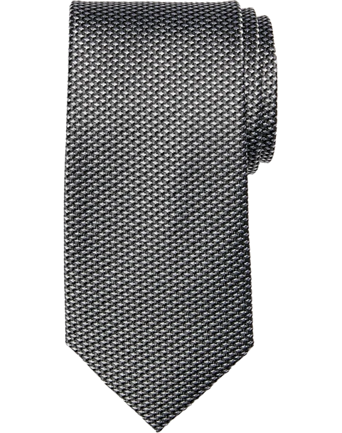 Joseph Abboud Narrow Tie, Black Basketweave 3 Joseph Abboud Narrow Tie, Black Basketweave