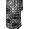 Joseph Abboud Narrow Tie, Black Tonal Plaid -&Collar Shop MW40 8XPE 02 JOSEPH ABBOUD BLACK MAIN