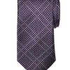 Joseph Abboud Narrow Tie, Purple Tonal Plaid -&Collar Shop MW40 8XPE 32 JOSEPH ABBOUD PURPLE MAIN