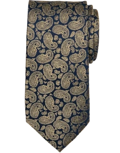 Joseph Abboud Narrow Tie, Gold Paisley