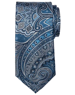 Joseph Abboud Narrow Tie, Blue Persian