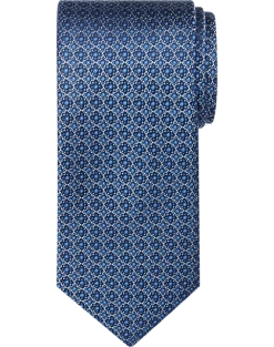 Joseph Abboud Narrow Tie, Blue Mini Floral