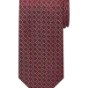 Joseph Abboud Narrow Tie, Burgundy Mini Floral -&Collar Shop MW40 8XPR 06 JOSEPH ABBOUD BURGUNDY MAIN