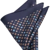 Joseph Abboud Pocket Square, Blue Mini Retro Pattern 2 Joseph Abboud Pocket Square, Blue Mini Retro Pattern -&Collar Shop MW40 8XR3 01 JOSEPH ABBOUD BLUE MAIN