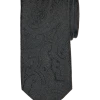 Joseph Abboud Narrow Tie, Black Tonal Paisley 2 Joseph Abboud Narrow Tie, Black Tonal Paisley -&Collar Shop MW40 8XR4 02 JOSEPH ABBOUD BLACK MAIN