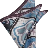 Joseph Abboud Pocket Square, Blue Tile Mosaic -&Collar Shop MW40 8XT7 04 JOSEPH ABBOUD BLUE MAIN