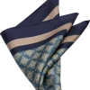 Joseph Abboud Pocket Square, Blue Medallion -&Collar Shop MW40 8XT8 01 JOSEPH ABBOUD BLUE MAIN
