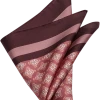 Joseph Abboud Pocket Square, Burgundy Medallion -&Collar Shop MW40 8XT8 06 JOSEPH ABBOUD BURGUNDY MAIN