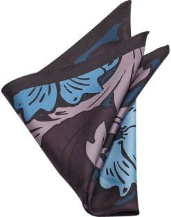 Joseph Abboud Pocket Square, Purple Western Floral