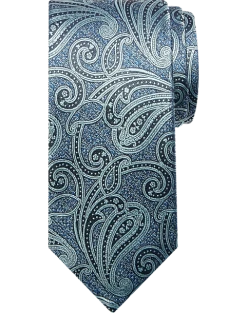 Michael Strahan Narrow Tie, Blue Paisley
