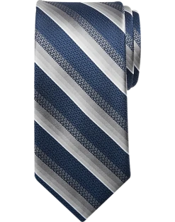 Michael Strahan Narrow Tie, Navy Stripe