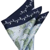 Pronto Uomo Pocket Square, Green Paisley -&Collar Shop MW40 8Y80 43 PRONTO UOMO GREEN MAIN
