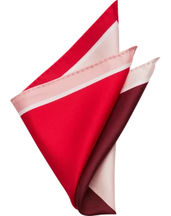 Pronto Uomo Pocket Square, Red