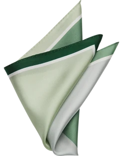 Pronto Uomo Pocket Square, Green